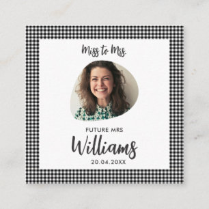 Miss to Mrs Future Mrs Modern Boho Enclosure Card