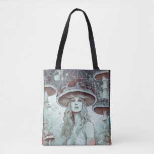 Miss Toadstool GeoSpace Tote Bag