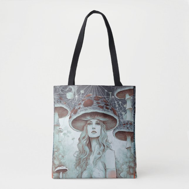 Miss Toadstool GeoSpace Tote Bag (Front)