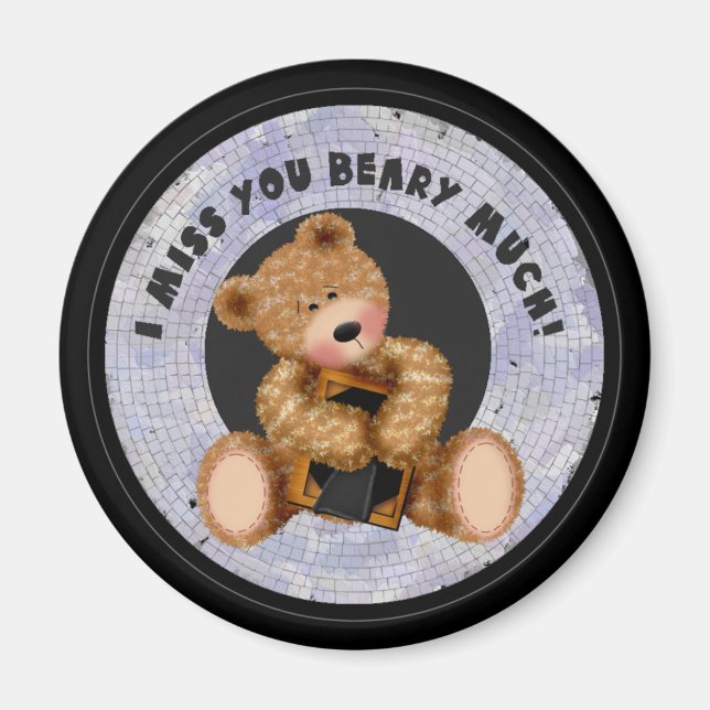 Miss U Beary Much Magnet (Front)