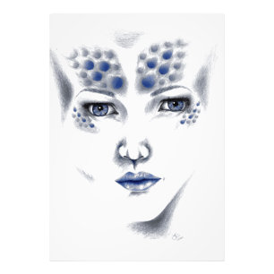 Miss Universe Alien Lady Sci-fi Fantasy Horror Art Photo Print