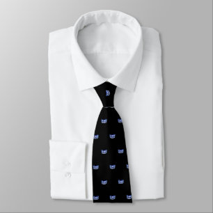 Miss USA Blue Crown & Black Men's Tie