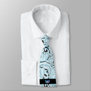Miss USA Blue Crown Men's Flourish Tie