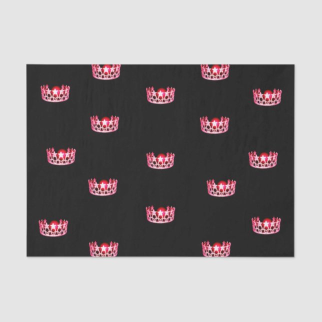 Miss USA Cherry Red Crown Tissue Paper (Front)