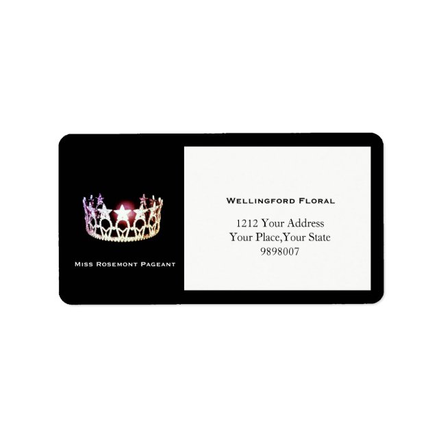 Miss USA Silver Crown Address Labels (Front)