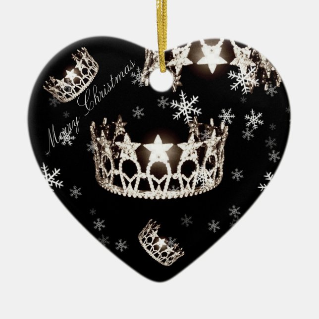Miss USA Silver Crown Christmas Ornament (Front)