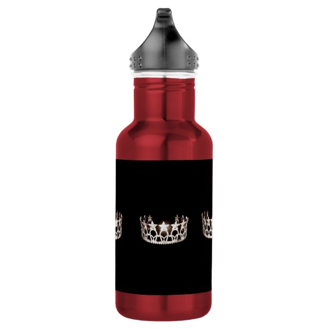 Miss USA Silver Crown Pexagon Water Bottle (Right)