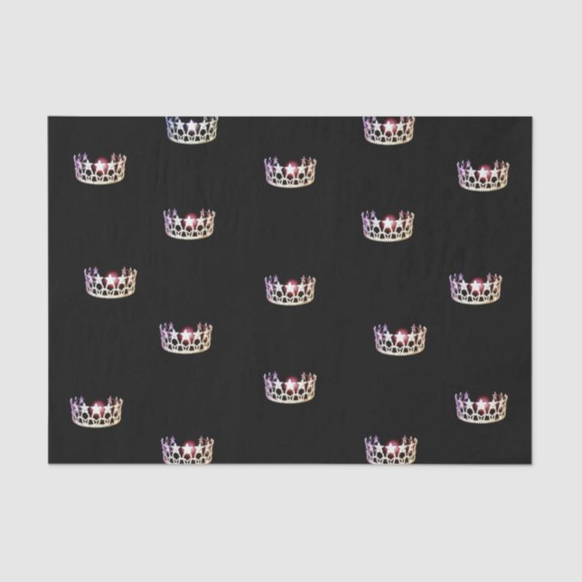Miss USA Silver Crown Tissue Paper (Front)