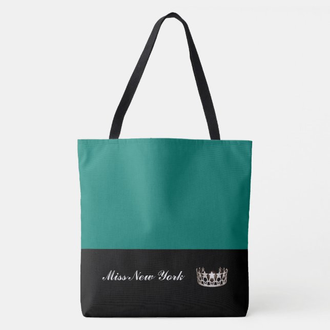 Miss USA Silver Crown Tote Bag-Large Bahama (Front)