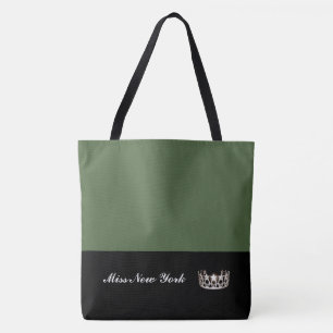 Miss USA Silver Crown Tote Bag-Large Cactus