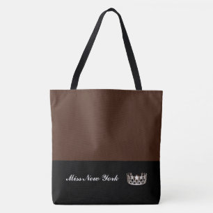 Miss USA Silver Crown Tote Bag-LRGE BT Sienna Bag