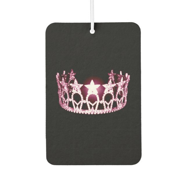 Miss USA style Crown Car Air Freshener (Front)