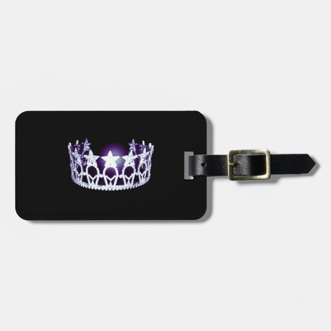 Miss USA style Crown Luggage Tag (Front Horizontal)