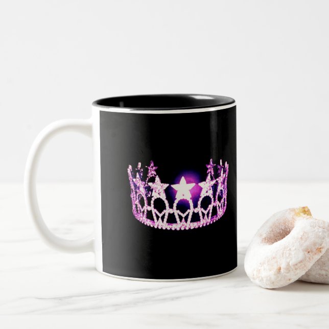 Miss USA style Orchid Crown Mug (With Donut)