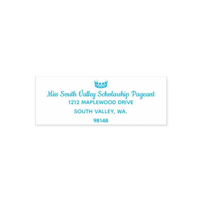 Miss USA style Pageant Rubber Stamp (Design)
