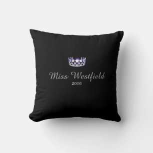 Miss USA style Personalised Name Crown Pillow