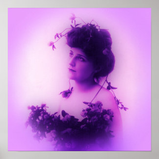 Miss Whitlock Lilac Poster