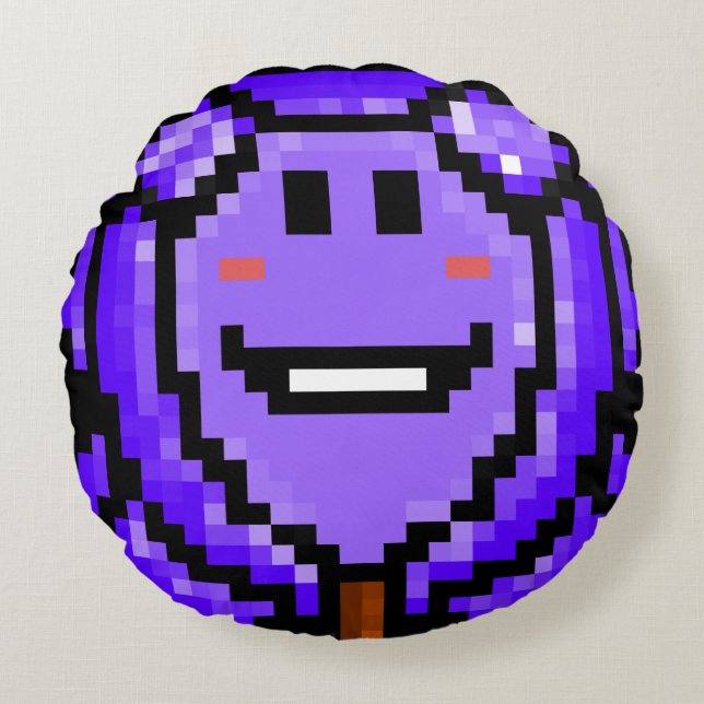 Miss Wolfy Round Cushion (Front)