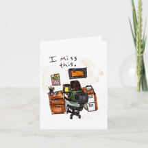 Miss Ya Back Coworker Card | Miss You Card