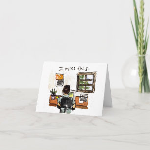 Miss Ya   Co-Worker Card Working Remotely