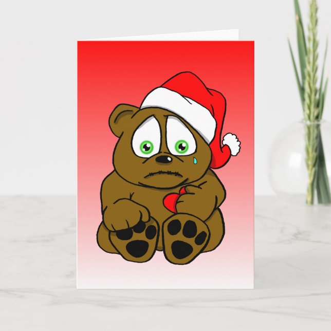 miss you beary much holiday card (Front)