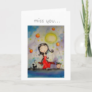 miss you... card