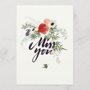 Miss You Card