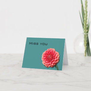 Miss you card