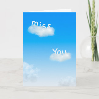 Miss You Card