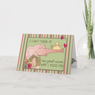 Miss You Card
