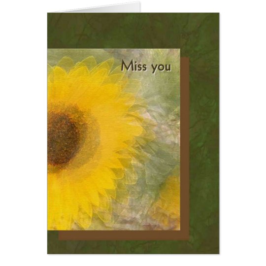 Miss You Card