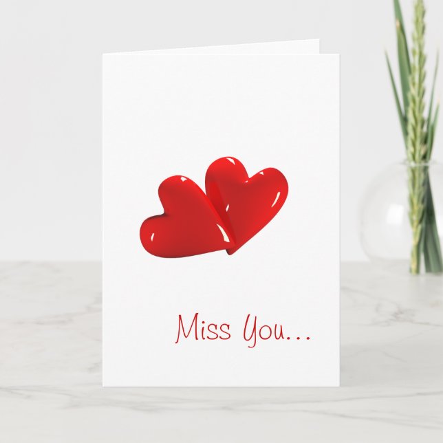 "Miss You" Card (Front)