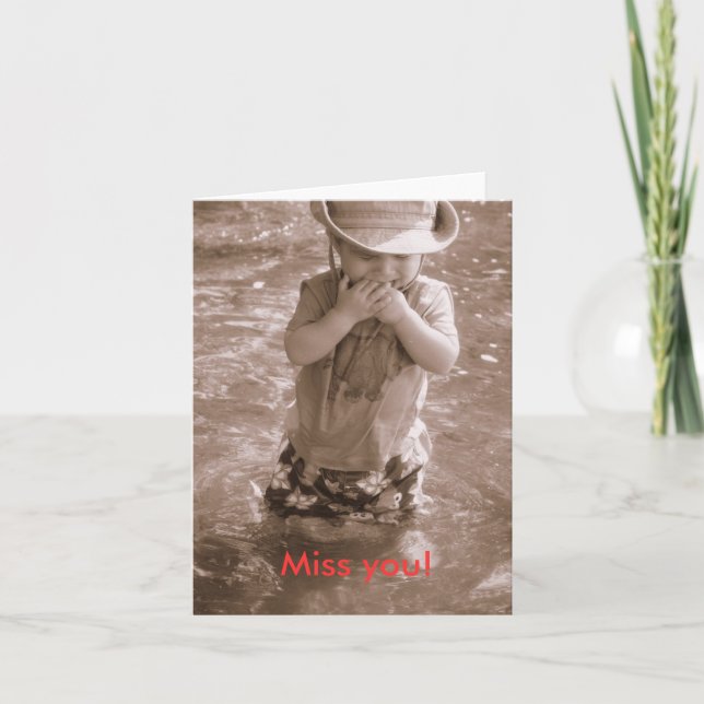 Miss you! card (Front)