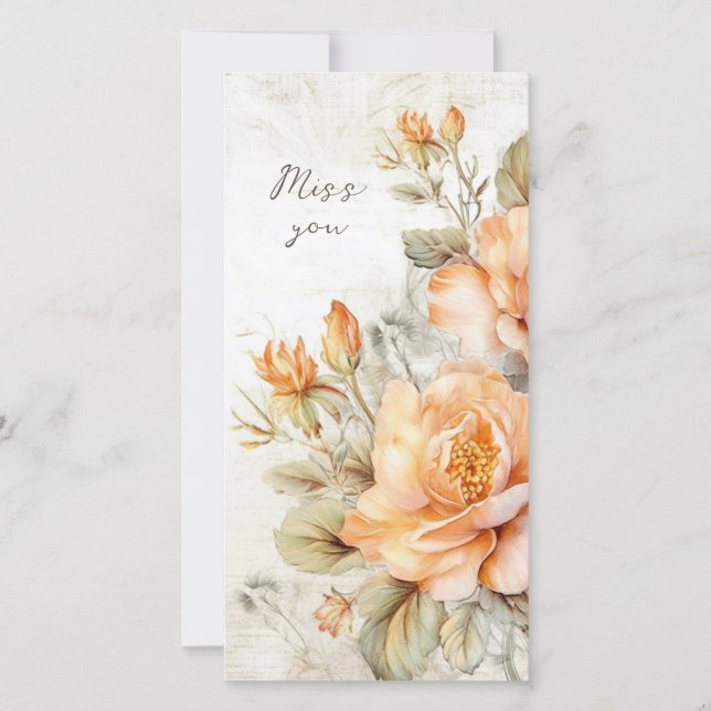Miss you card (Front)