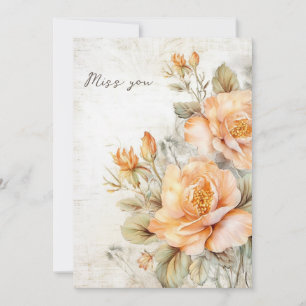 Miss you card