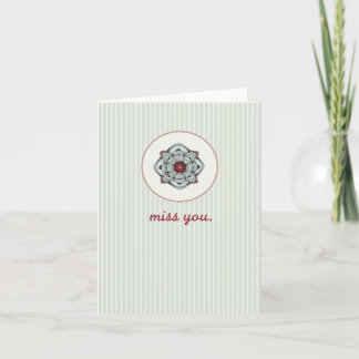 Miss You Card