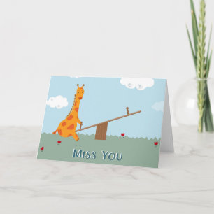 Miss You Card
