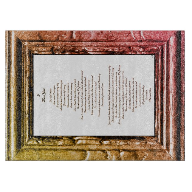 Miss You Cutting Board (Front)