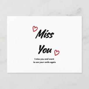 Miss You  Greeting Card