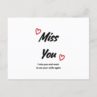 Miss You  Greeting Card