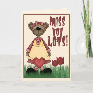 Miss You Lots Card
