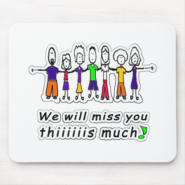 Miss You Mouse Mat (Front)