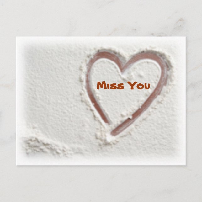 Miss You Postcard (Front)