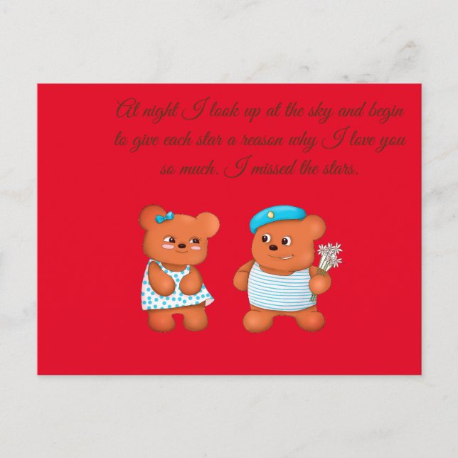 miss you postcard (Front)