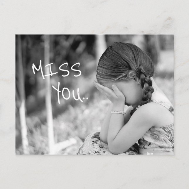 Miss You Postcard (Front)