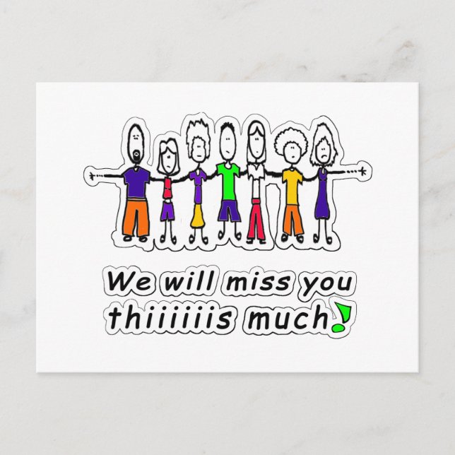 Miss You Postcard (Front)