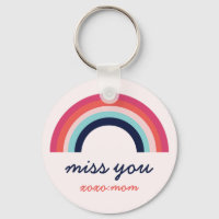 Miss You Rainbow in Blue and Pink Personalised