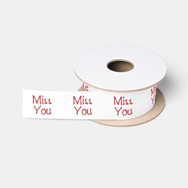 Miss you satin ribbon (Spool)
