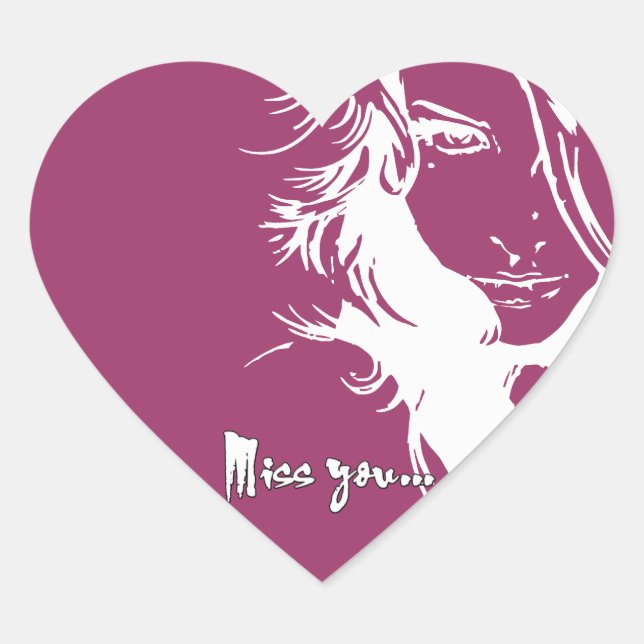 Miss you - sticker (Front)