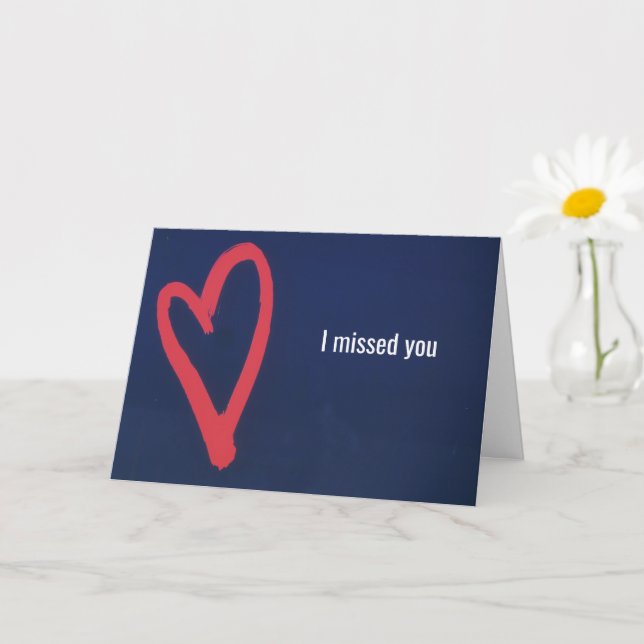 Miss You, Tickled Pink Card (Small Plant)